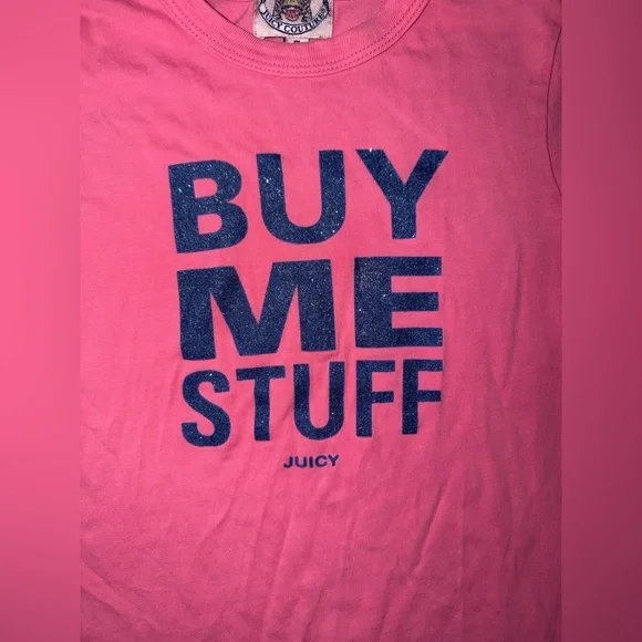 Girls Juicy Couture shirt! Sz 7 - Picture 3 of 4